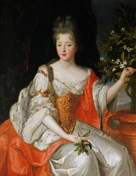Porträt von Louise-Francoise de Bourbon (1673-1743), spätes 17. Jahrhundert